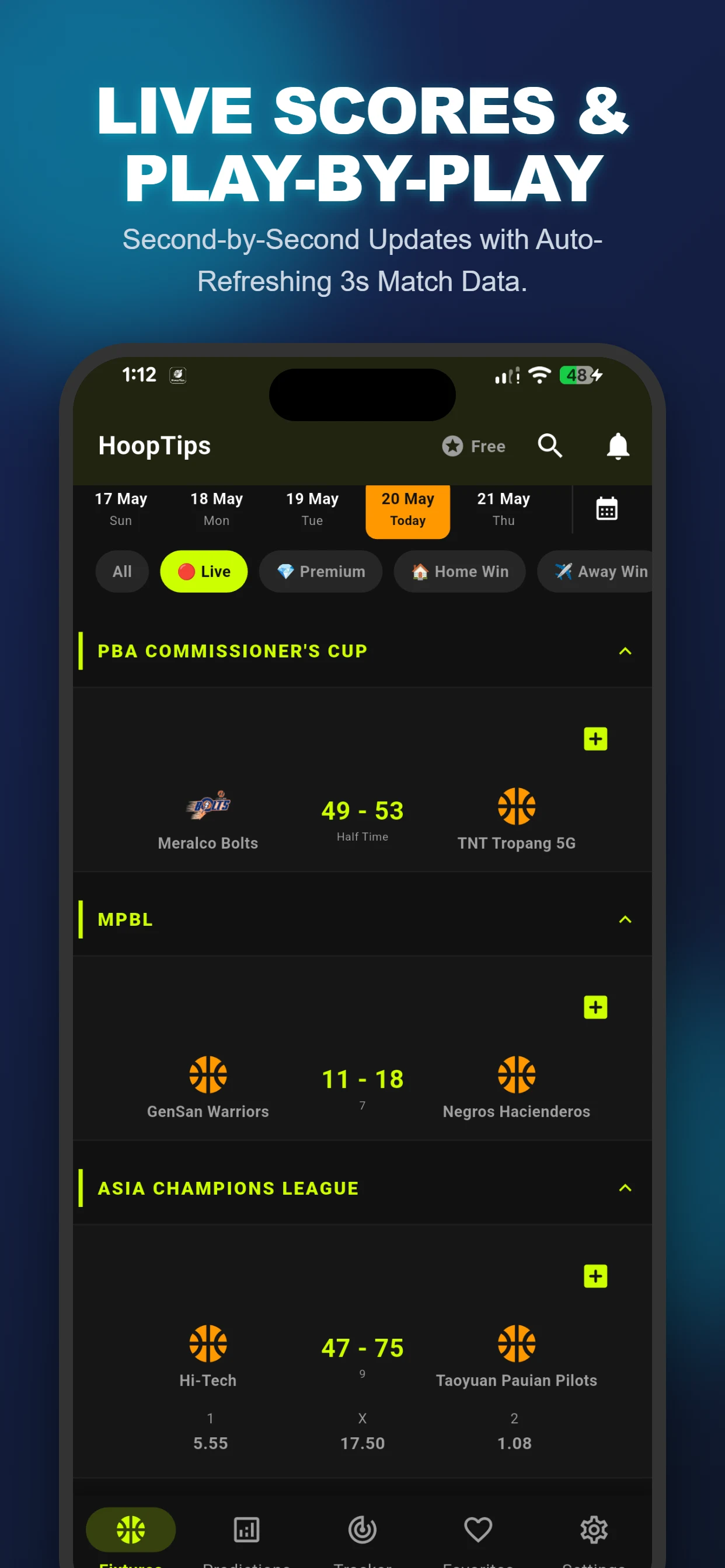 Basketball NBA Predictions App screenshot